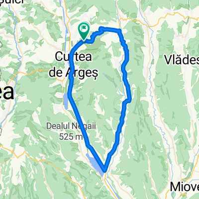Ruta antrenament sosea VI - Merisani - Valsanesti