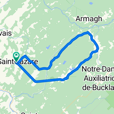 Saint-Lazare Bellechasse - boucle 52 km, 420 m