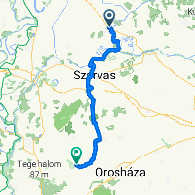 TERV_Mezőtúr - Nagymágocs (Kéktúra)