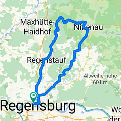 Rundkurs Nittenau --&gt; Kürn --&gt; Regensburg