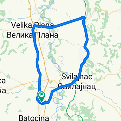 Lapovo-Plana-Žabari-Svilajnac-Lapovo
