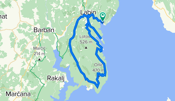 Rabac - Labin - Skitača - Duga Luka - Labin - Rabac (Lucy with crystal-clear eyes)