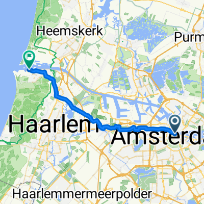 Amsterdam City -&gt; Fährhafen Ijmuiden