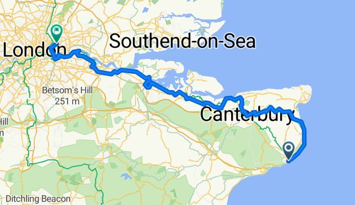 Dover to Straford, UK