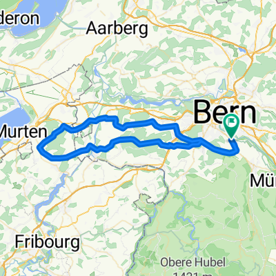 Kleinwabern - Murten - Kleinwabern (62 Km)