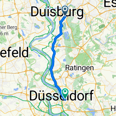 Duisburg -&gt; Düsseldorf