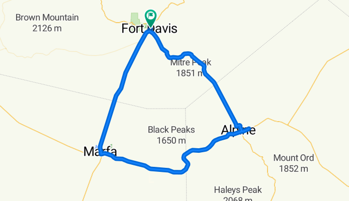 Alpine 75 Mile Loop