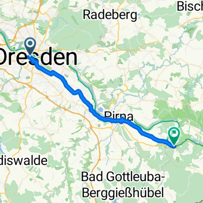 Dresden - Königstein am 10. Mai