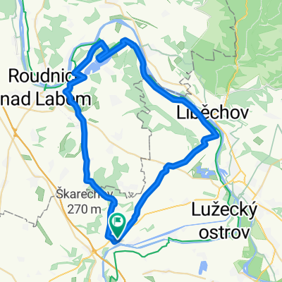 Mlčechvosty - Račice(kanál) - Krabčice