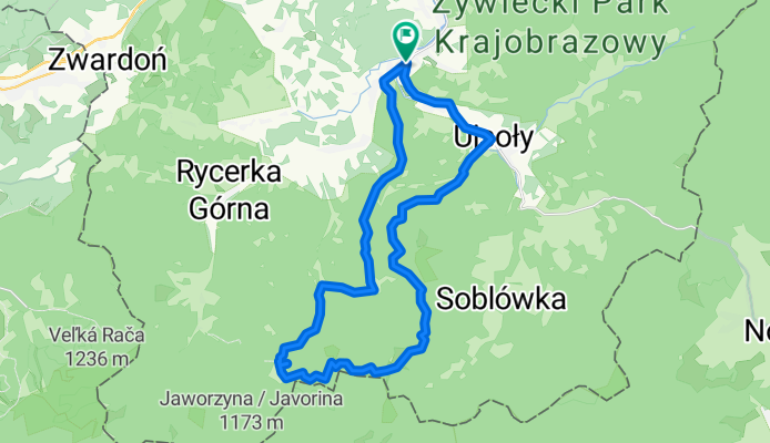 Rajcza - Rycerzowa - Przegibek - Rajcza