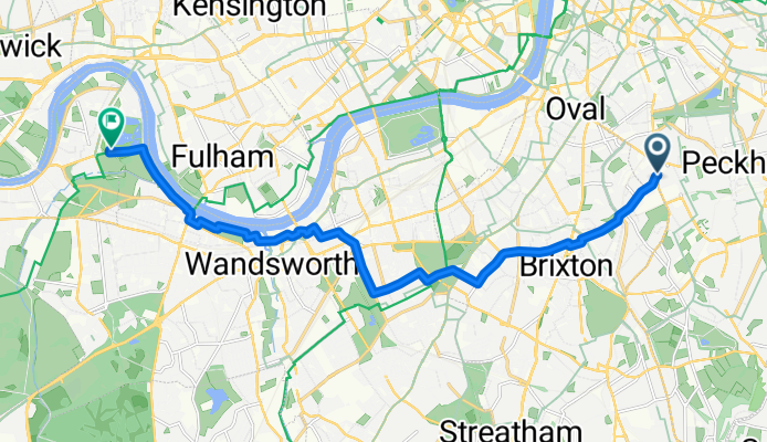 Wetland Centre via Brixton