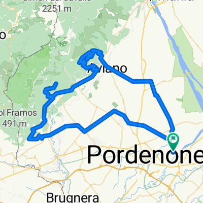 Castello di Caneva, Mezzomonte e poi Bornas