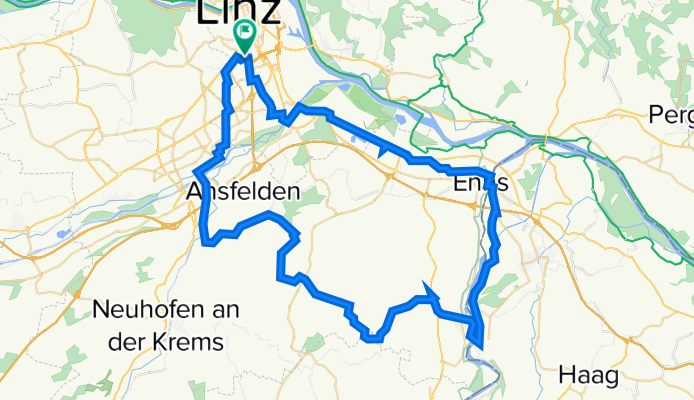 Linz-Nettingsdorf-Hofkirchen-Ernsthofen-Enns