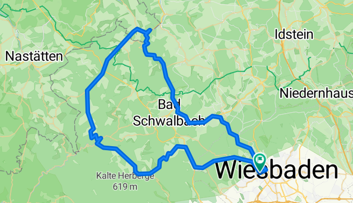 Wiesbaden - Laufenselden - Wiesbaden