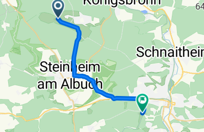 Route in der Bikemap App öffnen
