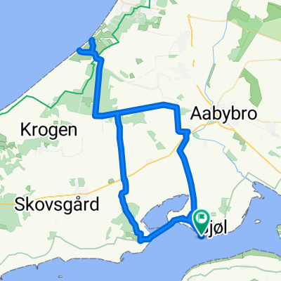 Gjøl Havn-Tranum Klitplantage-Rødhus Strand-Gjøl Havn