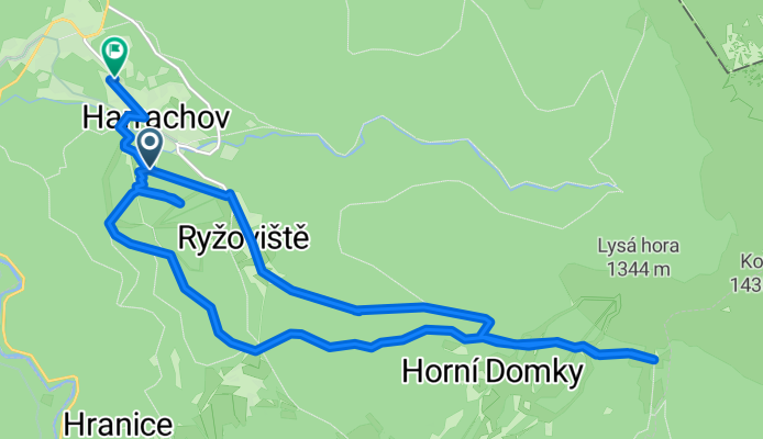 Harrachov Centrum- Ryzoviste - Łysa Góra - Harrachov