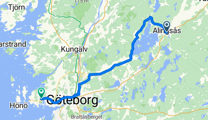 Alingsas to Gothenburg