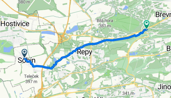 A15: Sobín - Zličín - Řepy - Vypich