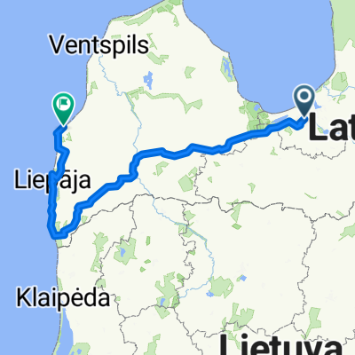 Liepaja - Ventspils, dzelzcels, 1diena