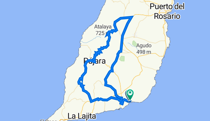 Playitas-Cardón-Pájara-La Ampuyenta-Tuineje-Playitasan Tarajal 110k, 1660hm