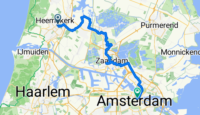 Heemskerk - Zaanse Schanz - Amsterdam