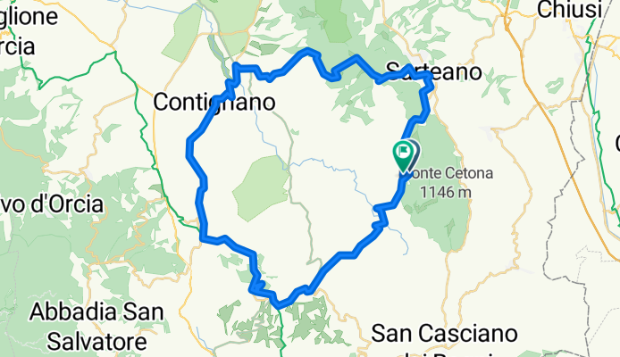 Sarteano-Radicofani-Contignano-Trinoro