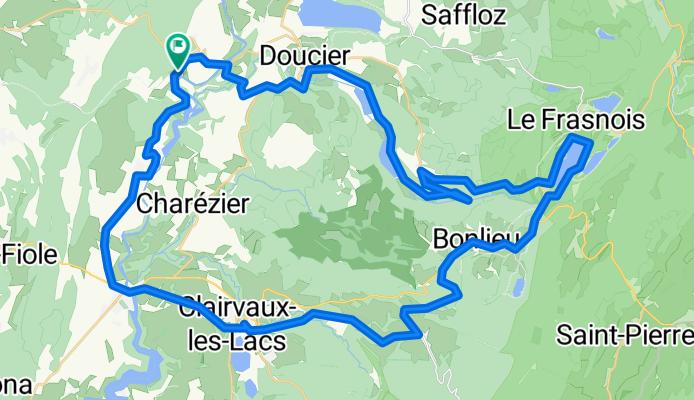 Etape 2 - Chatillon, Clairvaux-les-Lacs et le Hérisson - 60km 710D+