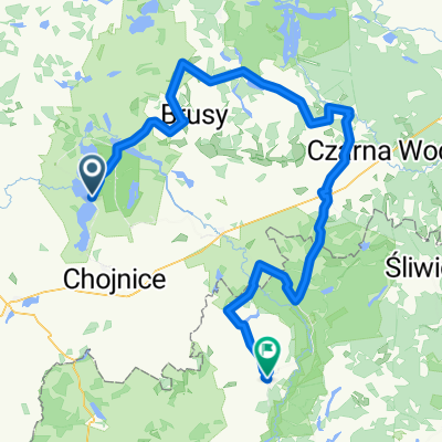 Szlak czarny rowerowy Tuchola – Bachorze 
