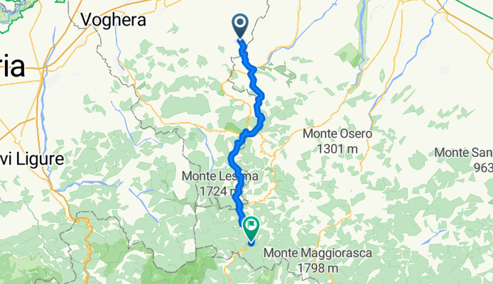 Day 2. Golferenzo to Ottone