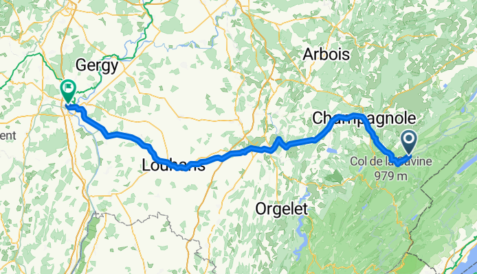 Etape 5 - Foncine le Haut à Chalon sur Saône - 124,5 km 330D+