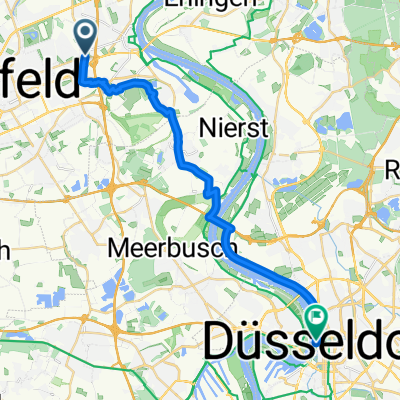 Krefeld-Bockum nach Düsseldorf-Altstadt