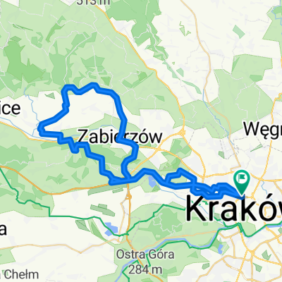 Zabierzów - Kobylany - Rudawa - Kleszczów