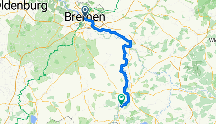 2016 Weserradweg E01 Bremen - Estorf