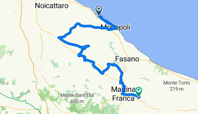 Polignano a Mare-Monopoli-Turi-Castellana-Alberobello-Locorotondo-Martina Franca