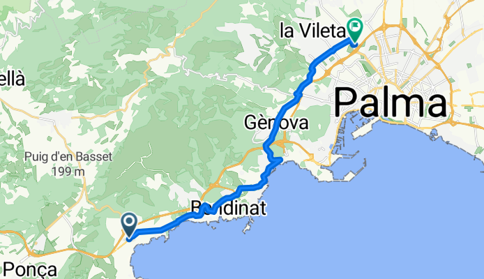 Extensive Afternoon Track In Calvià