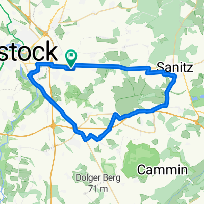 Rundkurs Roggentin Sanitz Rennrad