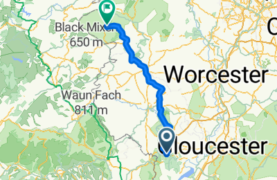 Route in der Bikemap App öffnen