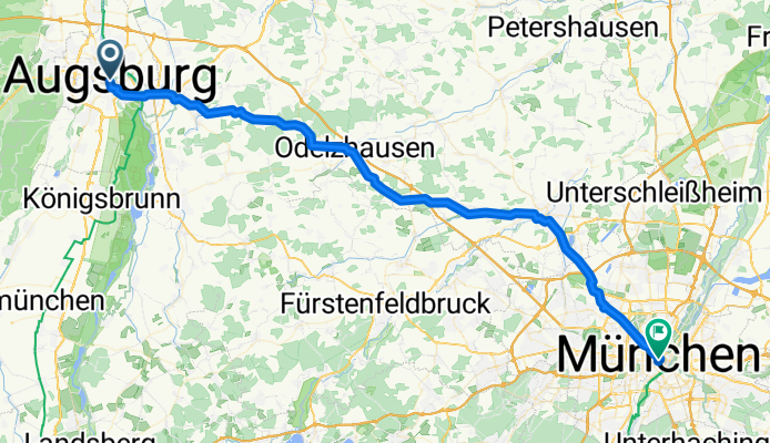 7th day on bike: Augsburg to Munich