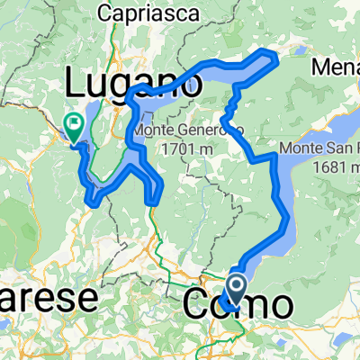 Day 3 Como to Lavena Ponte Tresa - over the hill