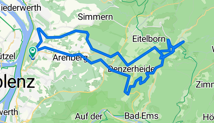 MTB nach Eitelborn Sporkenburg und wieder zurück