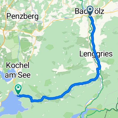 Von Bad Tölz über Jachenau zum Walchensee
