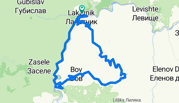 Гара Лакатник - х. Тръстеная - гара Бов