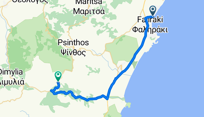 Rodos 70.3 bike route