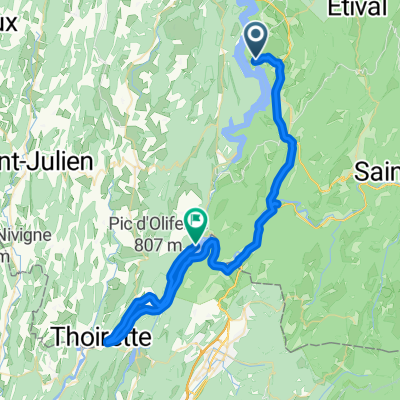 Etape 6 - Maisod à Condes (lac de Coiselet) - 51,6km 530D+