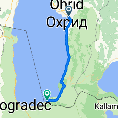 d.7. Ochryda - Kl. Nauma (dystans w jedną stronę)