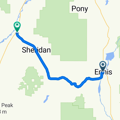 Ennis to Twin Bridges, MT