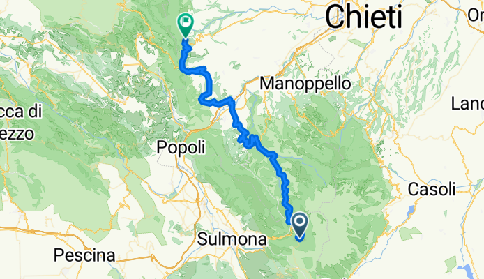 Day 5 - Monte Mileto (camsite) to somewhere around Brittoli