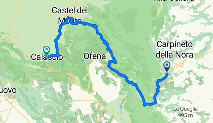 Day 6 - Brittoli to Calascio Campsite
