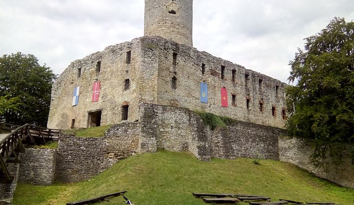 Photo 2 of the Bikemap route "2018/15 Burg Lipowiec, Ruins of Castle Lipowiec"